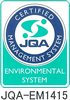 ISO14001 登録証番号 JQA-EM1415